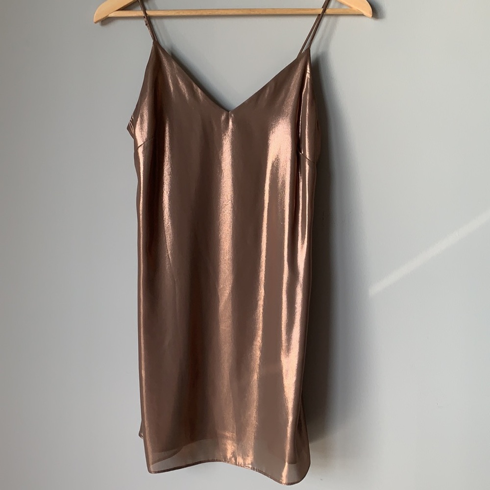 Aritzia Wilfred // Bronze Dress